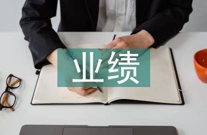 个人业绩材料