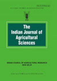Indian Journal Of Agricultural Sciences