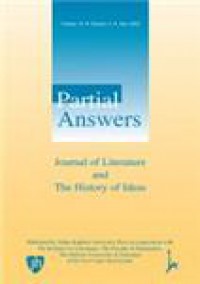 Partial Answers-journal Of Literature And The History Of Ideas