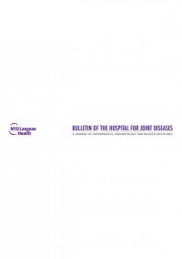 Bulletin Of The Hospital For Joint Diseases